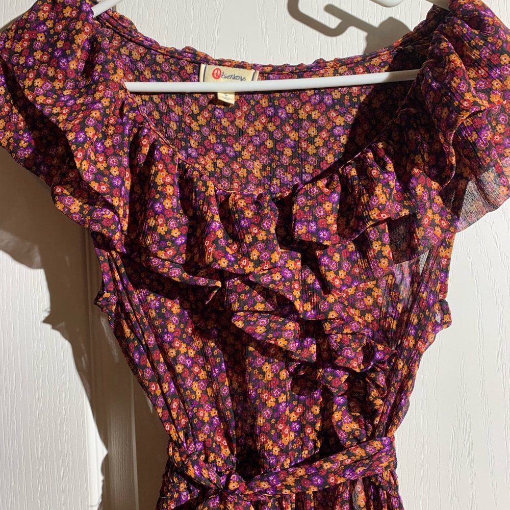 Olsenboye Floral Ruffle Dress.